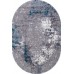 Турецкий ковер Satine 122 Серый-голубой овал